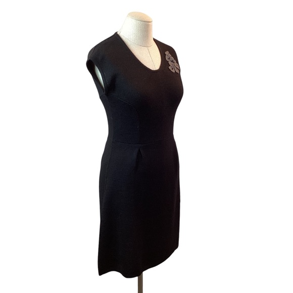 Kuna Baby Alpaca Stretch Knit Sleeveless Dress Black - Picture 4 of 12